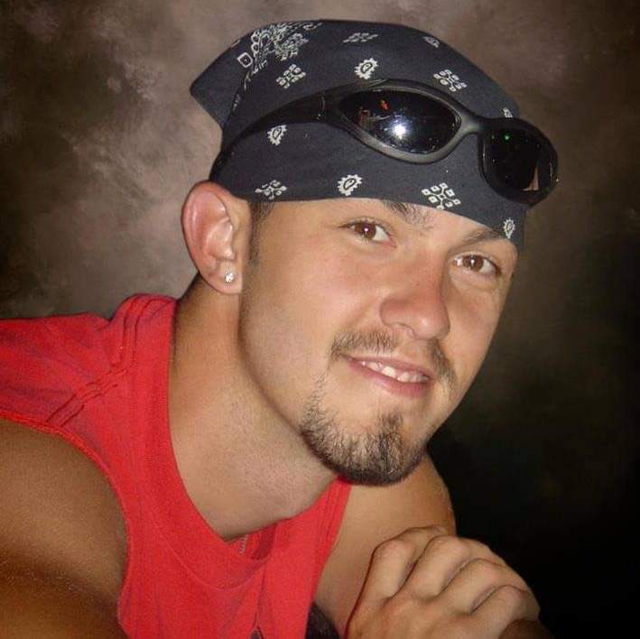 A man with sunglasses and bandana on.